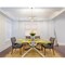 Designers Fountain Cowen 5 Light Industrial Brushed Gold with Clear And Etched Glass Shades Chandelier For Dining Rooms 94585-BG - alternate 2
